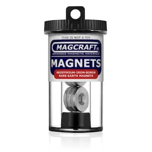 4 Neodymium Magnets 5/8 x 1/8 inch Countersink Ring 