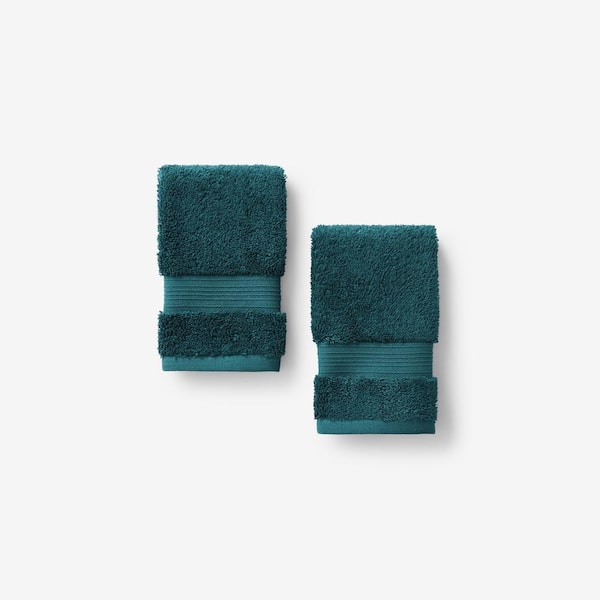 The Company Store Legends Regal Forest Green Solid Egyptian Cotton Wash Cloth (Set of 2)