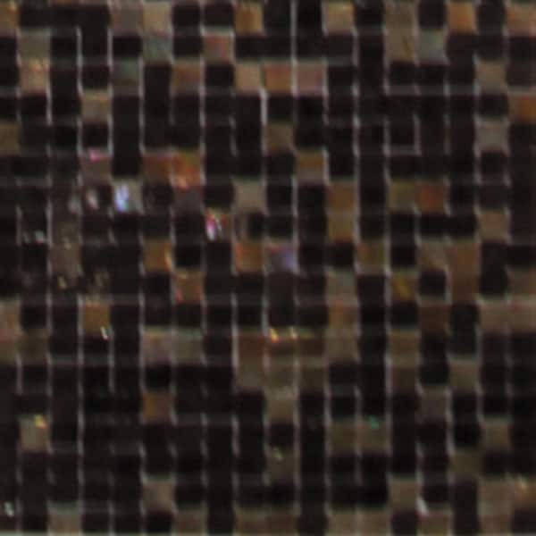 Apollo Tile Mingles 4" x 6" Glossy Dark Brown Glass Mosaic Uniform square Wall and Floor Sample Tile (0.13 sq. ft./Piece) (1-Pack)