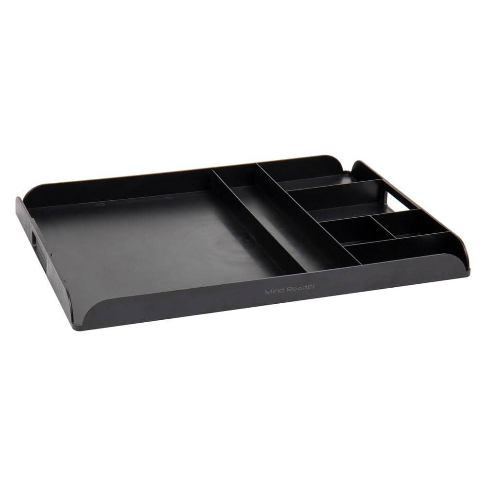 Compact Black Coffee Pod Organizer Tray for Countertop Use
