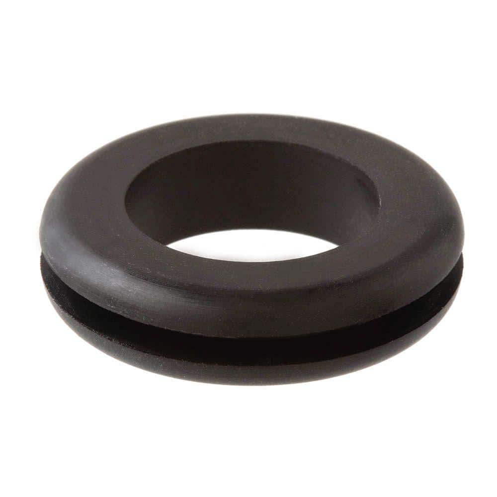 To Fit 1/2" Opening 100 Plastic Grommets 3/8" ID Black Nylon For Rigid Panel 