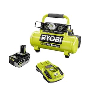 ONE+ 18V Cordless 1 Gal. Portable Air Compressor with HIGH PERFORMANCE 4.0 Ah Battery and Charger Kit