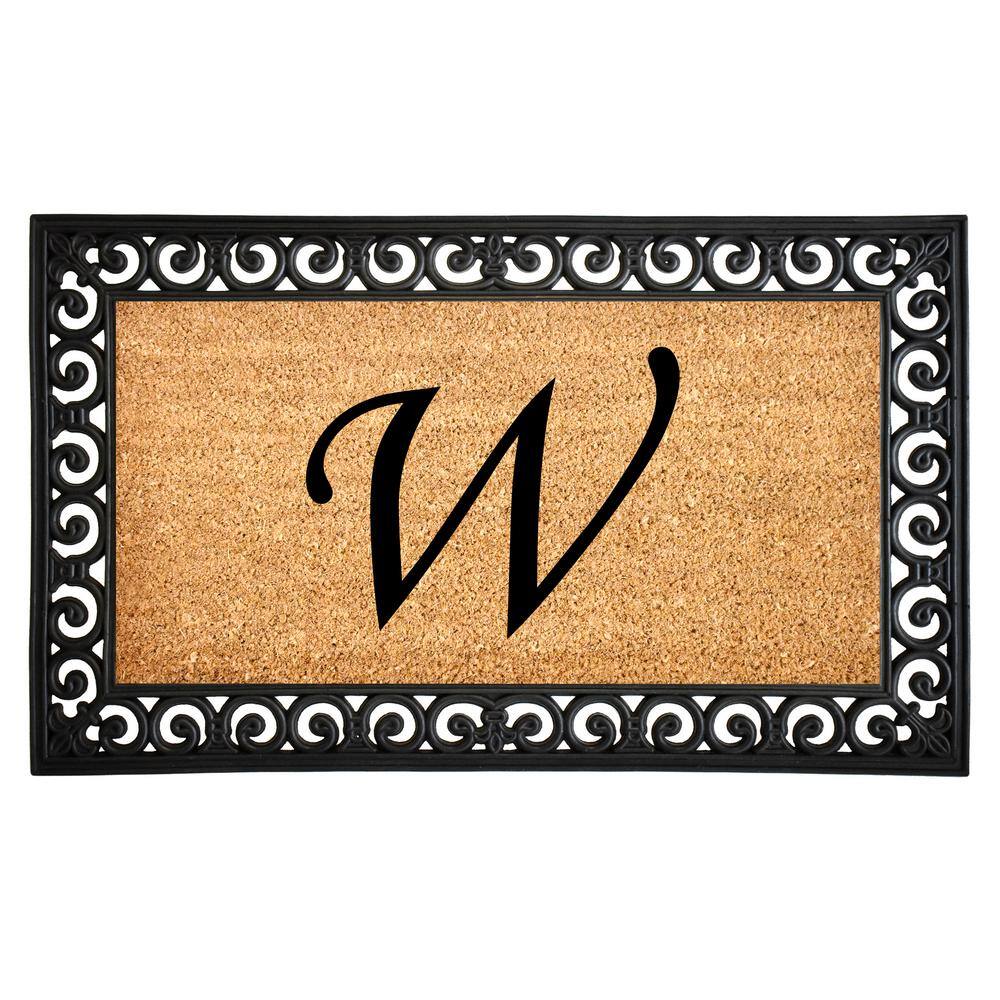 Gabriel 18 in. x 30 in. Monogrammed (Letter W) Door Mat price history on PriceWatchPro