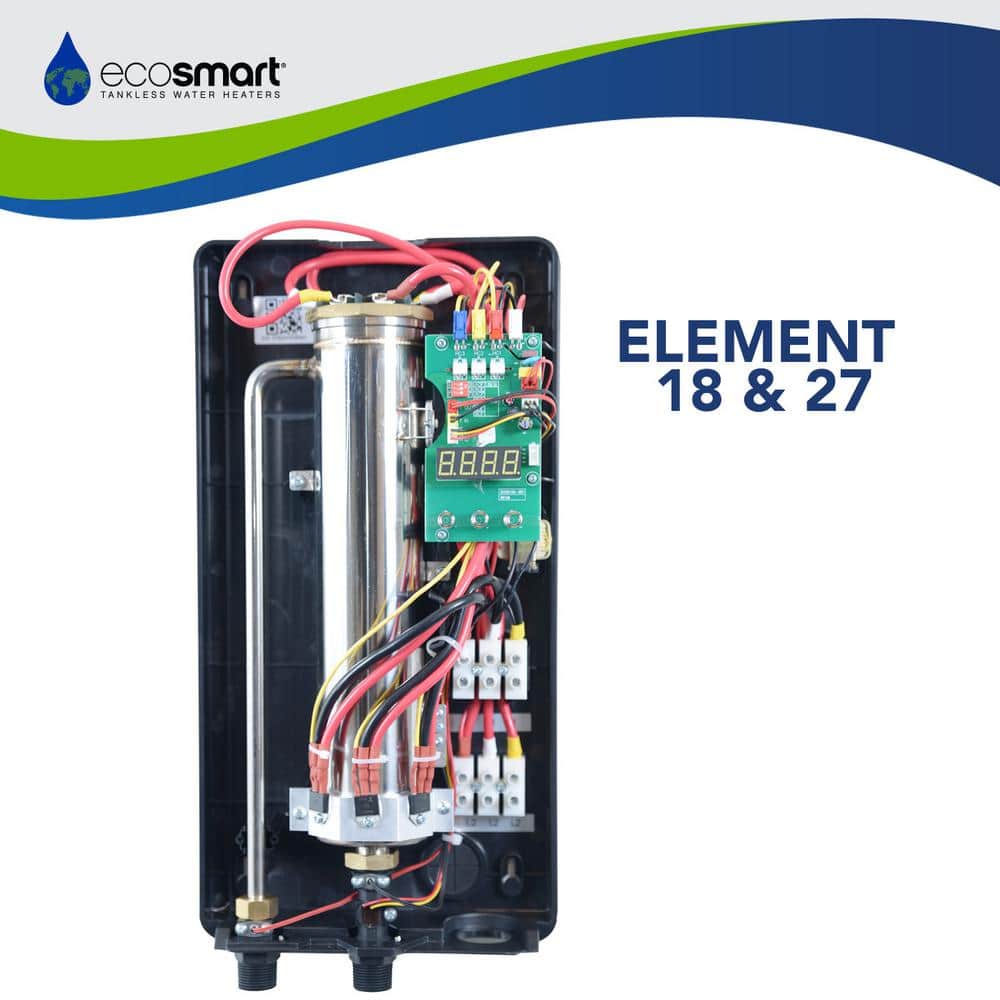 EcoSmart White Digital Electric Tankless Water Heater