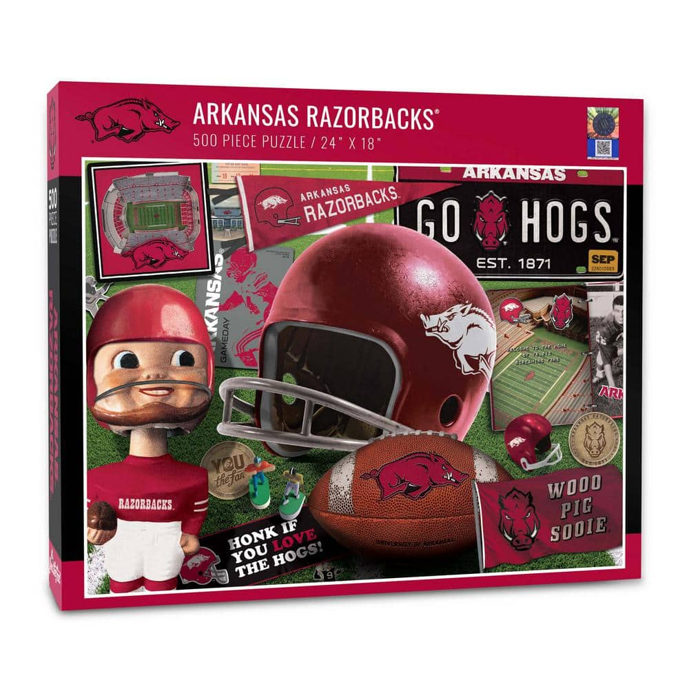 YouTheFan NCAA Arkansas Razorbacks Retro Series Puzzle (500-Pieces ...