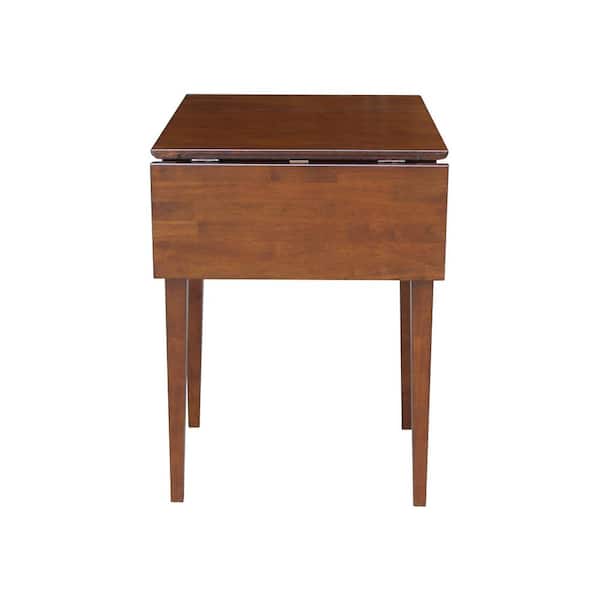 Espresso Drop Leaf Extendable Dining Table