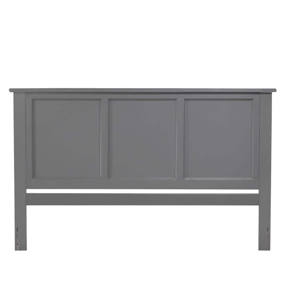 Madison Medium Stained Wood King Bed with Storage Drawers