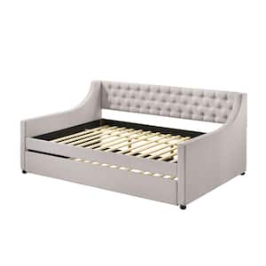 Lianna Fog Full Daybed with Twin Trundle
