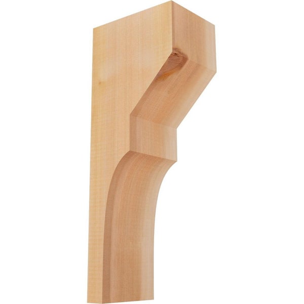 Ekena Millwork 5-1/2 in. x 8 in. x 20 in. Western Red Cedar Monterey Smooth Corbel