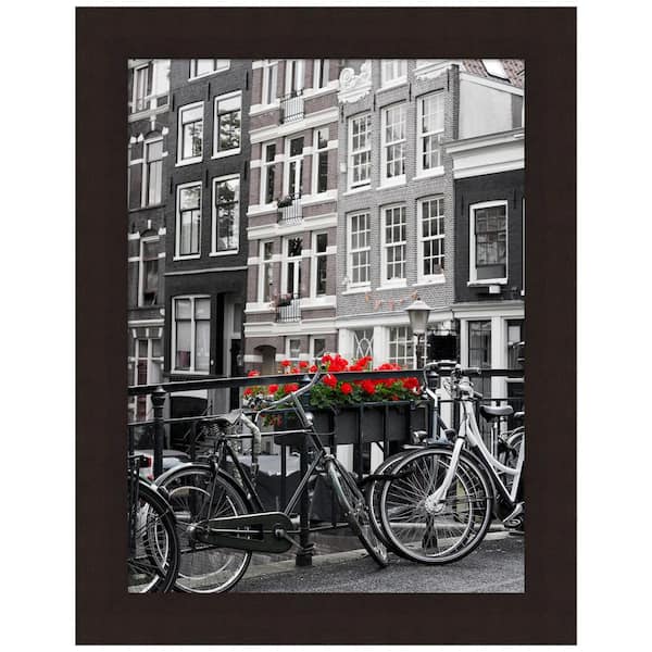 Amanti Art 18 in. x 24 in. Carlisle Espresso Wood Picture Frame Opening Size