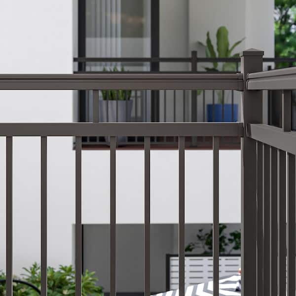 VersaRail Aluminum 8 ft. Matte Bronze Triple Rail Topper