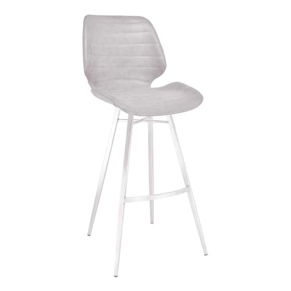 Armen Living 26 in. Valor Grey Bar Stool