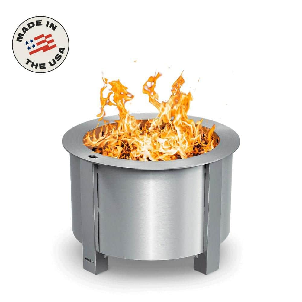 のり burningso Breeo X Series 19-Smokeless Fire Pit, Heavy-Gauge Steel Material