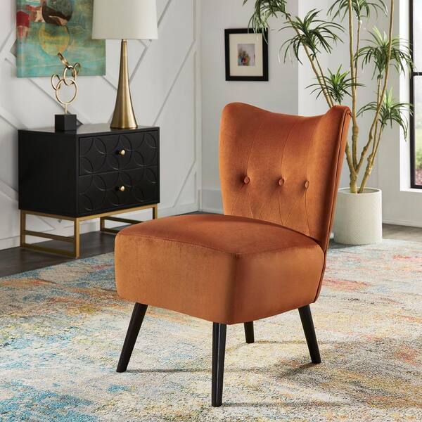 wide tufted accent chair