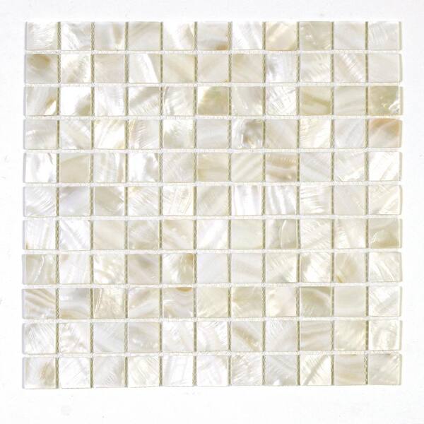 Solistone Seychelles Maikai 12 in. x 12 in. x 1.6 mm Shell Mosaic Wall Tile (10 sq. ft. / case)