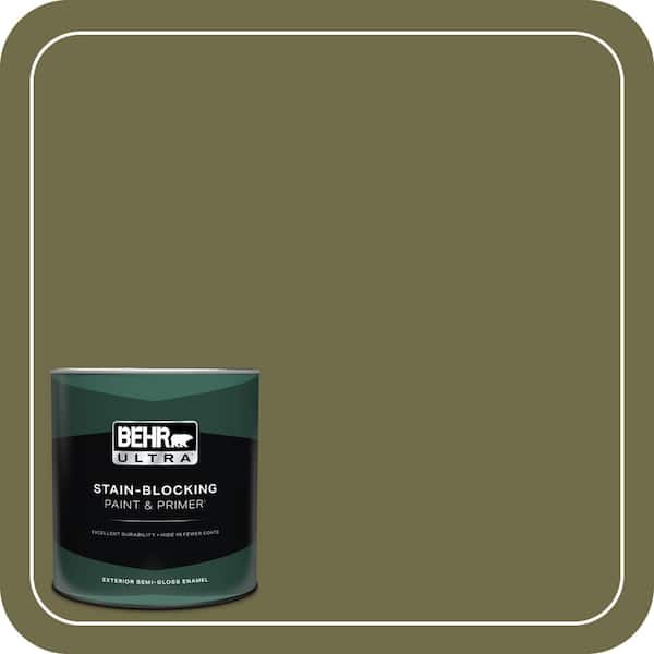 BEHR ULTRA 1 qt. #390F-7 Wilderness Semi-Gloss Enamel Exterior Paint & Primer