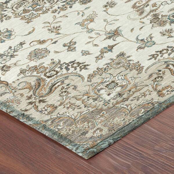 Chantille Machine Washable Indoor/Outdoor Abstract ACN2495 Ivory 3 ft. x 5 ft. Area Rug