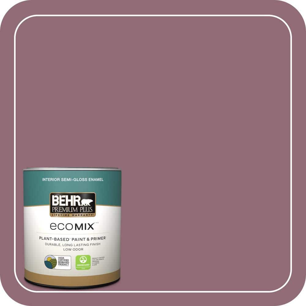 1 qt. #S120-6 Full Glass Semi-Gloss Enamel EcoMix Plant-Based Interior Paint & Primer price history on PriceWatchPro