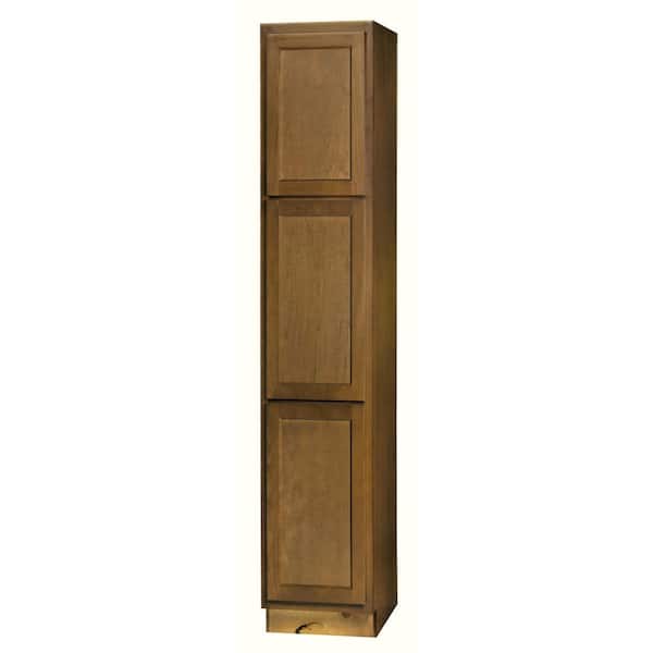 Unbranded 30 in. x 96 in. x 24 in. Oven Cabinet in Chestnut Beech