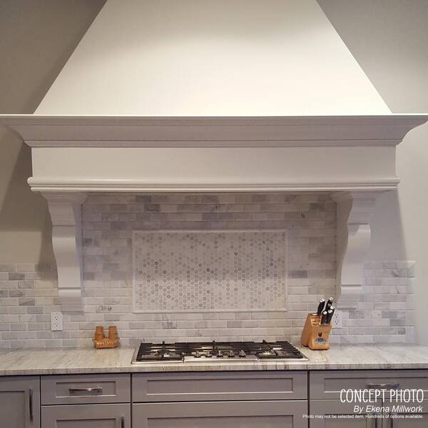 Ekena Millwork Alexandria Corbel – 3"W X 1 5/8"D X 4 3/8"H, White, Solid Urethane, Primed For Paint