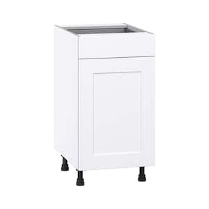 Wallace Painted Warm White Shaker Assembled Base Kitchen Cabinet with a Drawer (18 in. W x 34.5 in. H x 24 in. D)