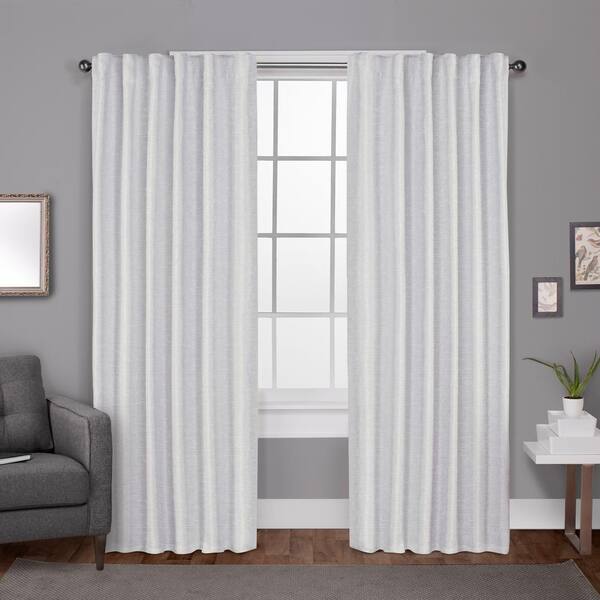 White Blackout Curtain Panels Off 67, Tab Top Blackout Curtains White