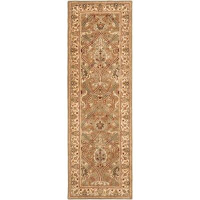 Safavieh Persian Legend Light Green/Beige 8 ft. x 8 ft. Round Area Rug ...