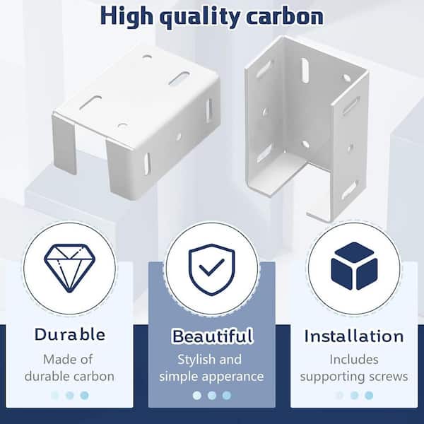 Heavy Duty Aluminum Fence Bracket For Vinyl Fencing Panel 2
