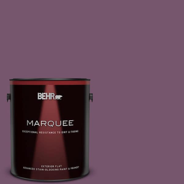 BEHR MARQUEE 1 gal. #PMD-87 Exotic Orchid Flat Exterior Paint & Primer