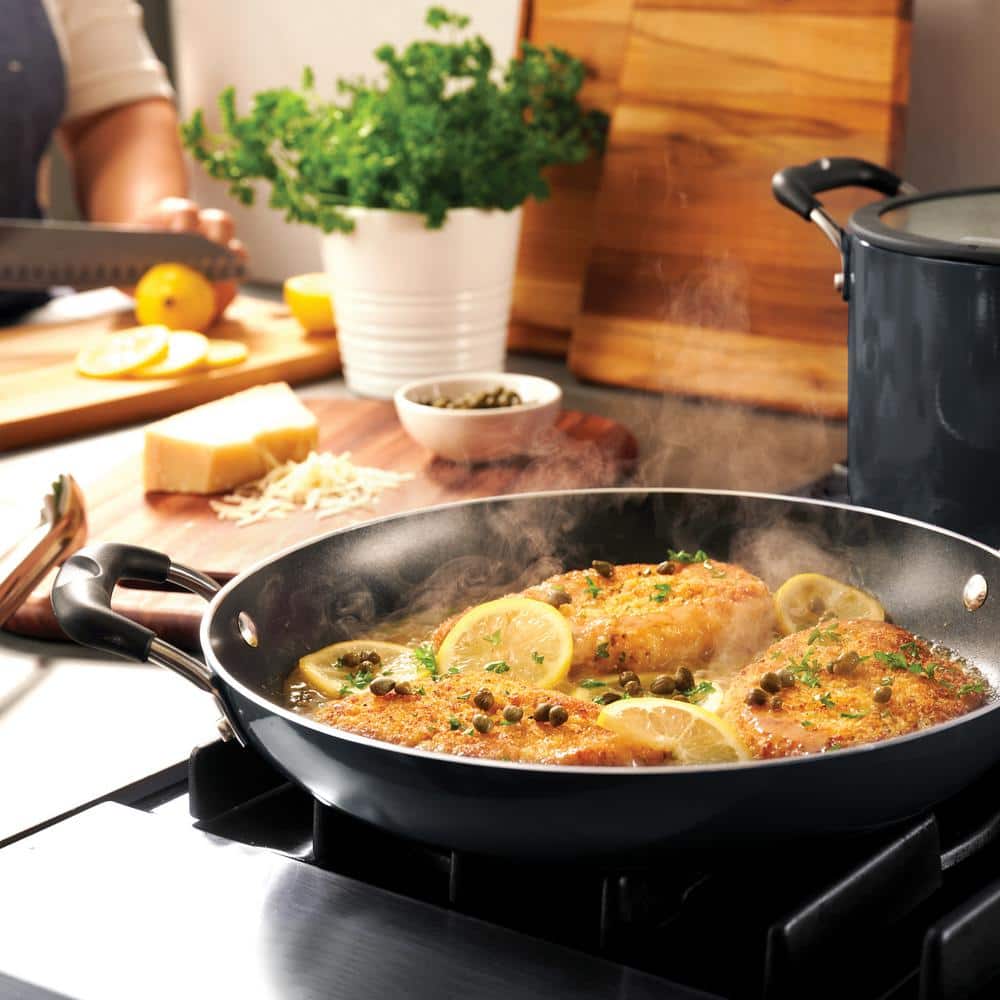 Tramontina 11-Piece Gray Aluminum Nonstick Nesting Cookware Set
