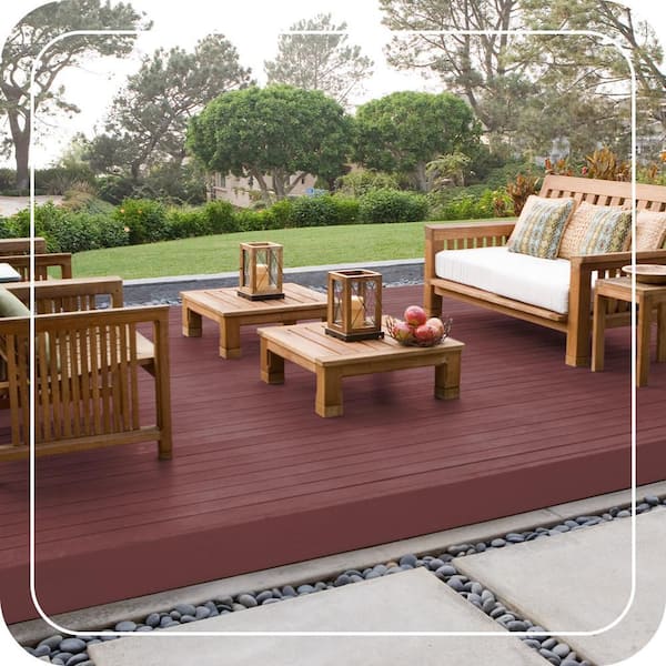 BEHR Premium Advanced DeckOver 5 gal. #PFC-04 Tile Red Textured