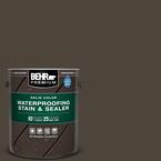 1 gal. #SC-104 Cordovan Brown Solid Color Waterproofing Exterior Wood Stain and Sealer