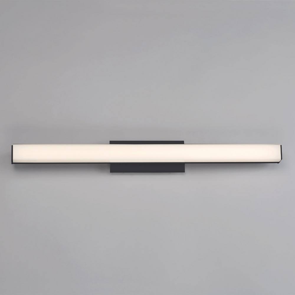 Brink 24" Slim Black LED Bathroom Vanity Light Bar