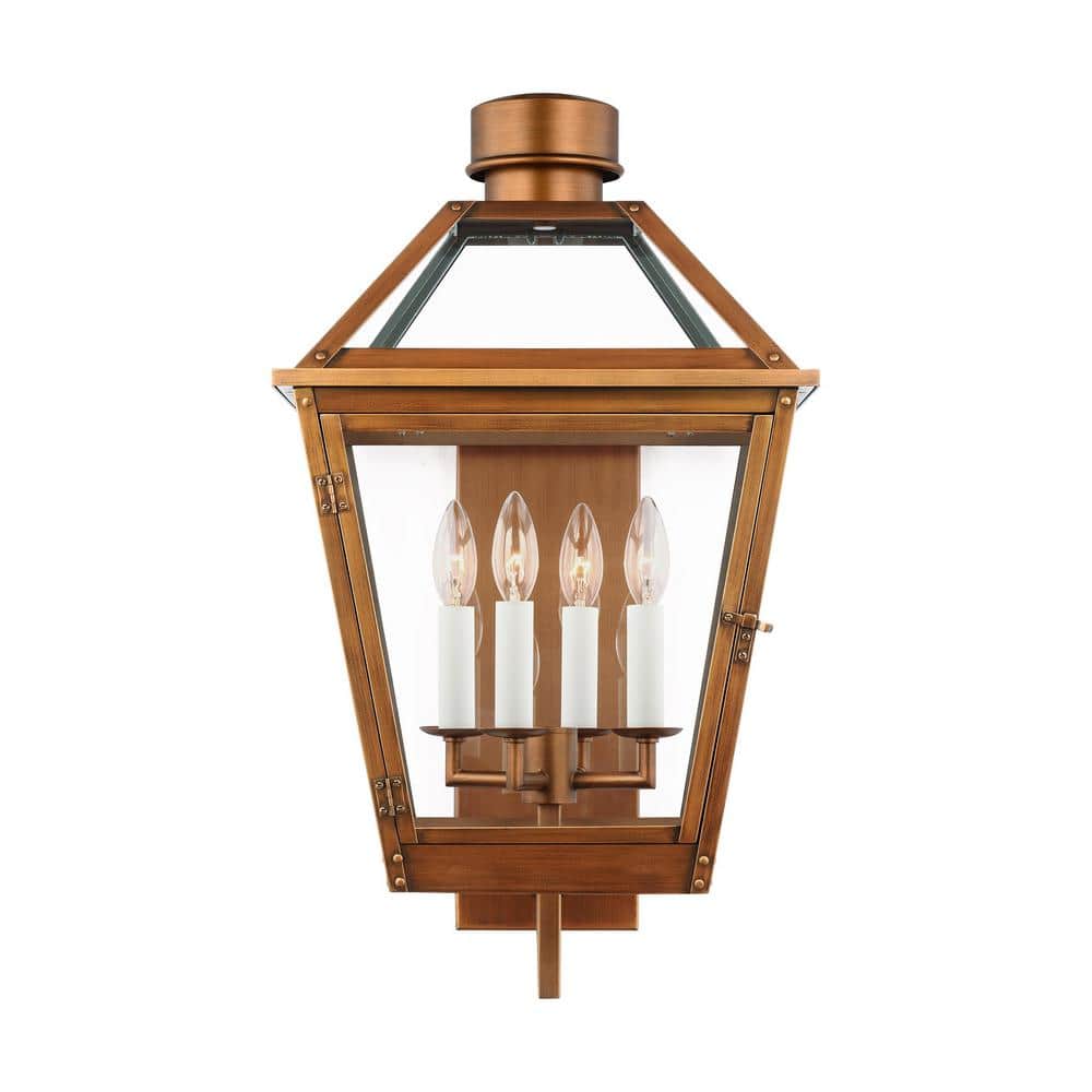 Generation Lighting Co1374 Hyannis 4 Light 25  Tall Outdoor Wall Sconce - Copper
