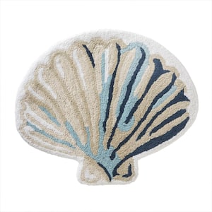Sea Drift Rug, 22 in. x 26 in., Multi-Colored, Cotton, Shaped, 22 in. x 26 in.