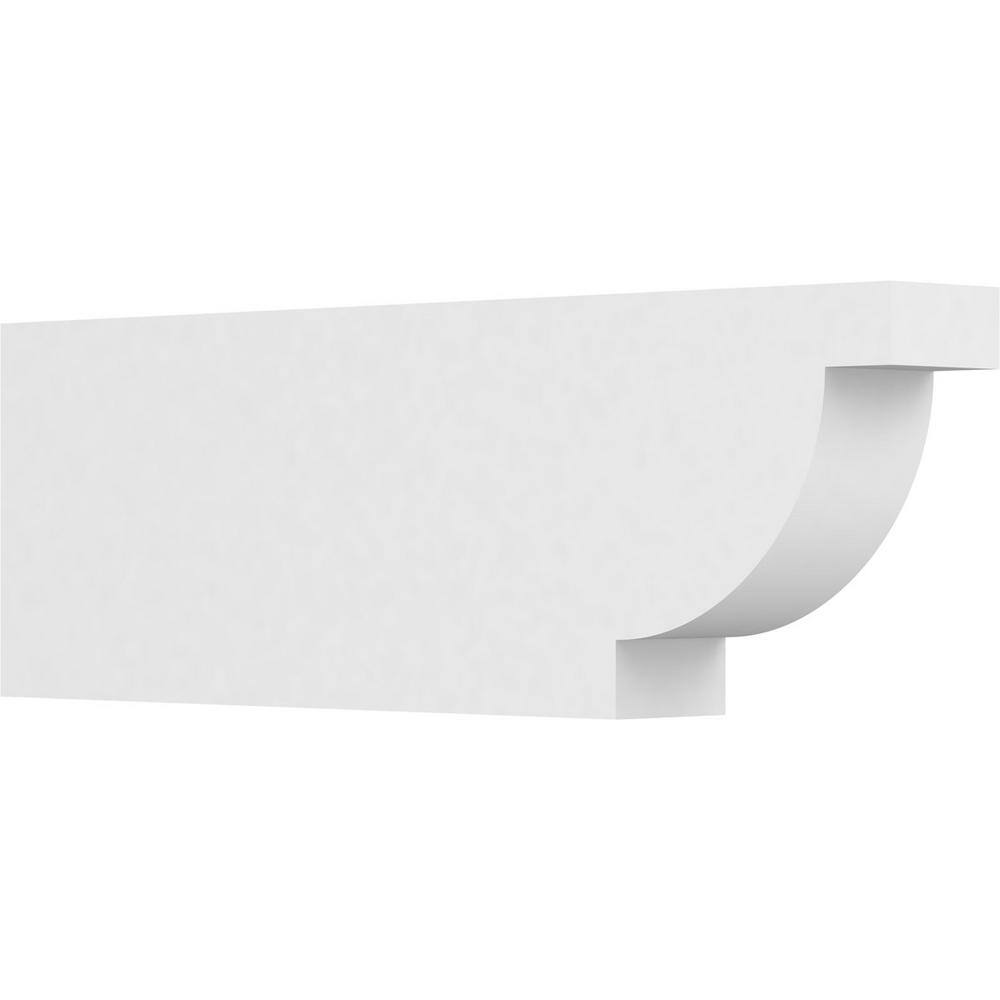 Ekena Millwork 4 in. x 10 in. x 30 in. Alpine PVC Rafter Tail Brace ...