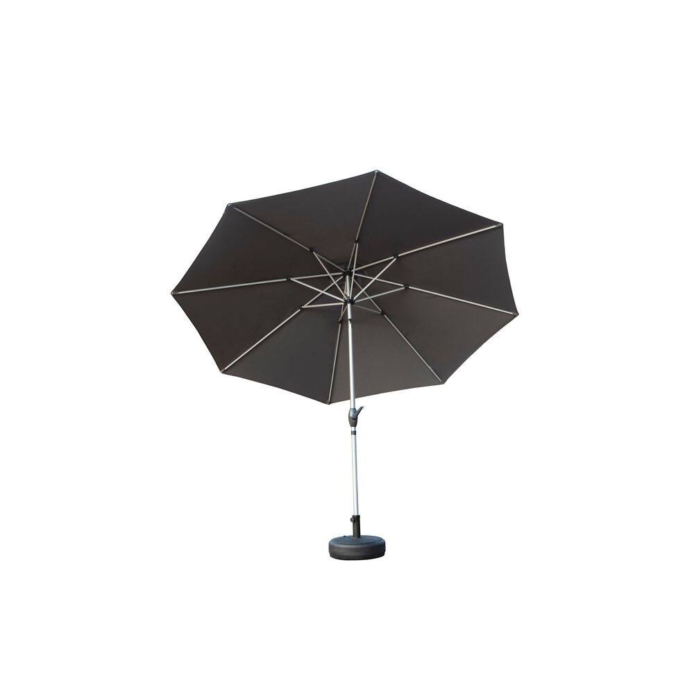 9 ft. Aluminium Push-Up Patio Umbrella in Emerald Coast Gray price history on PriceWatchPro