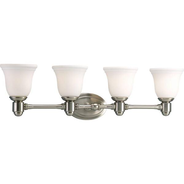 Progress Lighting Chadford Collection Brushed Nickel 4-light Vanity Fixture-DISCONTINUED