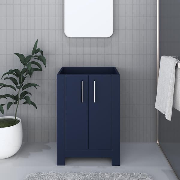VOLPA USA AMERICAN CRAFTED VANITIES Austin 30 in W x 20 in. D x 35 in. H Bath Vanity Cabinet without Top in Navy