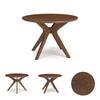 Lyncott Contemporary Brown Wood Dining Table 45 in.