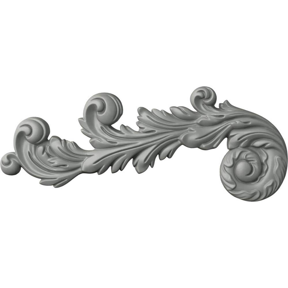 Edinburgh 7'' White Primed Polyurethane Scroll Onlay