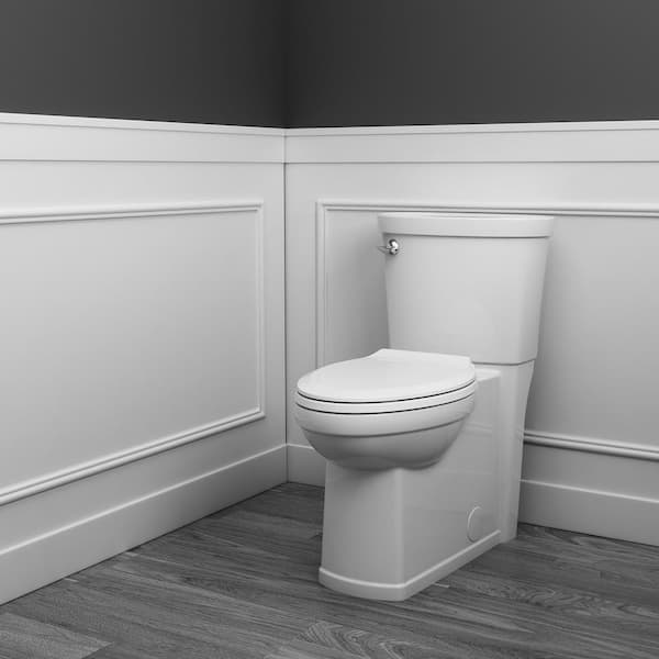 American Standard Cadet 3 Decor Tall Height 2-Piece 1.28 GPF Single Flush Elongated Toilet with Seat in White, Seat Included