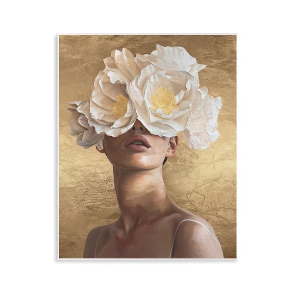 Stupell Industries Surreal Flower Lady by Svetlana Aleynikova Unframed People Graphic Art Print 14 in. x 11 in.