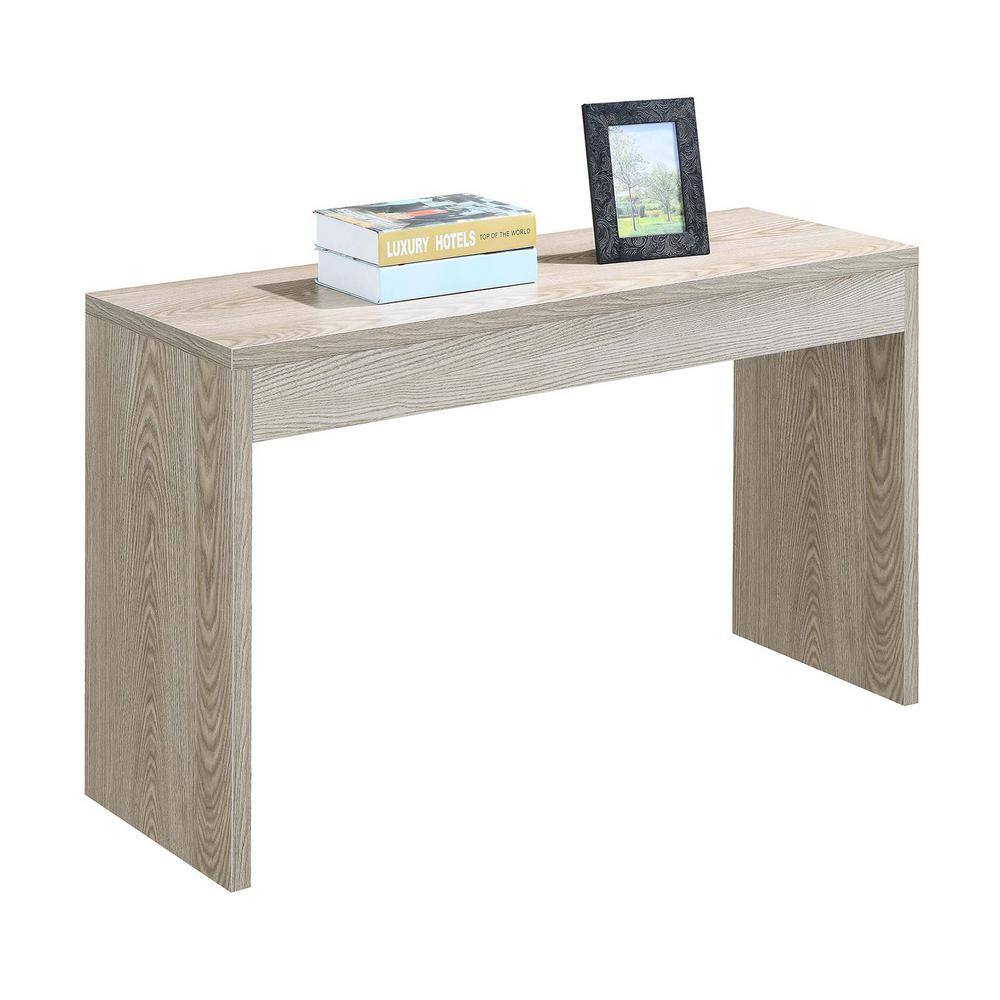 Ice White 48" Modern Wood Console Table Desk