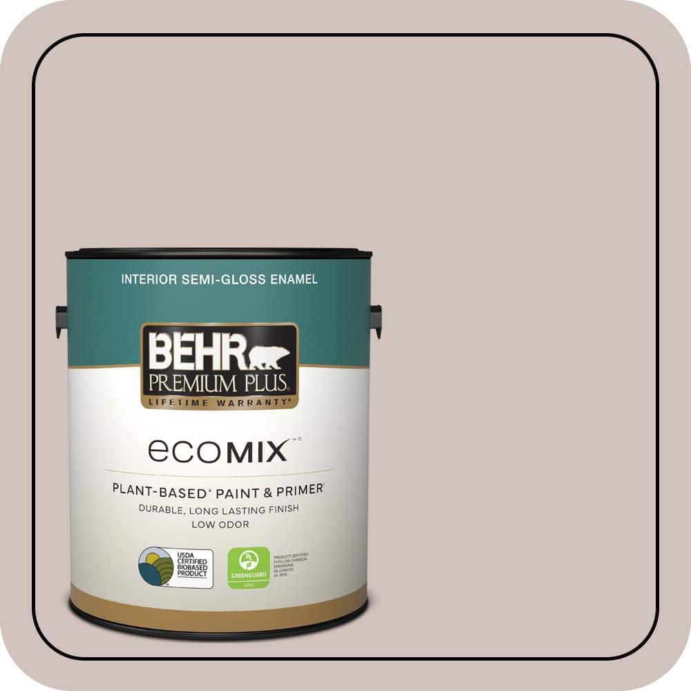 1 gal. #N130-2 Ash Rose Semi-Gloss Enamel EcoMix Plant-Based Interior Paint & Primer price history on PriceWatchPro