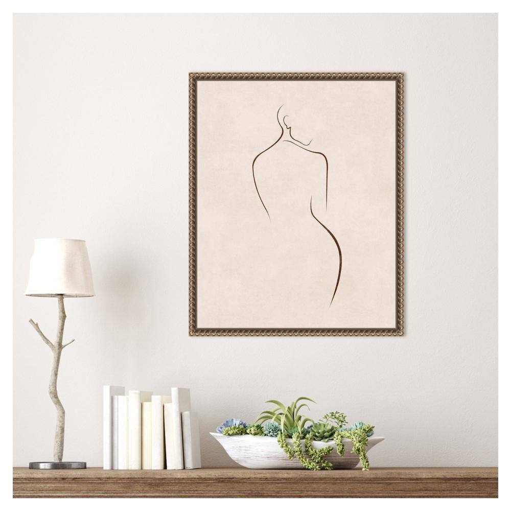 Emel Tunaboylu Bronze Floater Frame Abstract Canvas Art Print 16 x 20