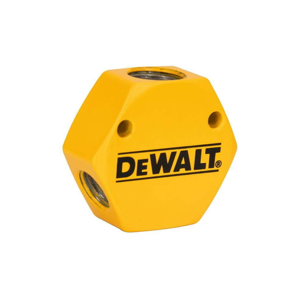 DEWALT 3-Way Flat Manifold w 3/8 in. FNPT Inlet and Three 1/4 in. FNPT Outlets