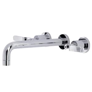 Whitaker 2-Handle Wall Mount Roman Tub Faucet in. Polished Chrome