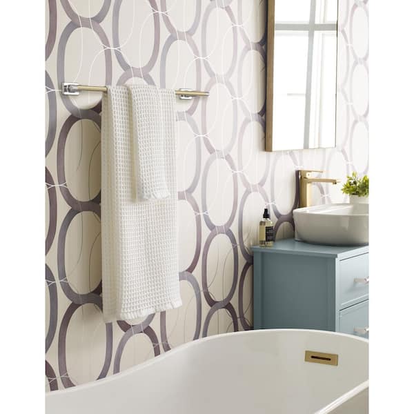 Esquire 24 in. (610 mm) L Towel Bar in Polished Nickel/Golden Champagne