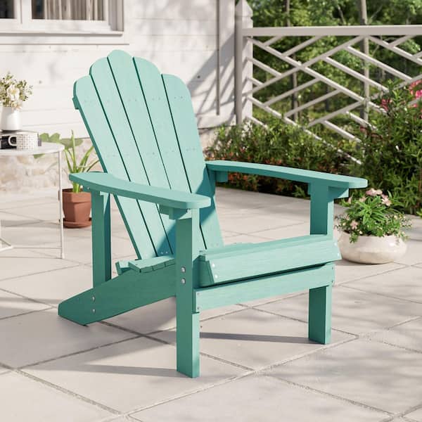 Sonkuki Apple Green Weather Resistant Plastic Adirondack Chair